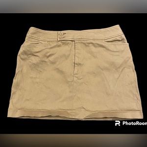Gap Woman High Waist Mini Khaki Size 14 VINTAGE